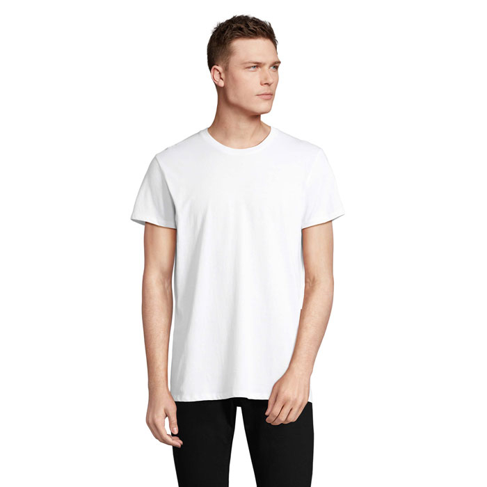 T-Shirt personnalisé unisexe coton/coton recyclé 150g RE CRUSADER Blanc 1
